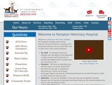 Tablet Screenshot of hamptonveterinaryhospital.com
